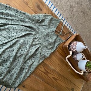 Green strappy dress- never worn